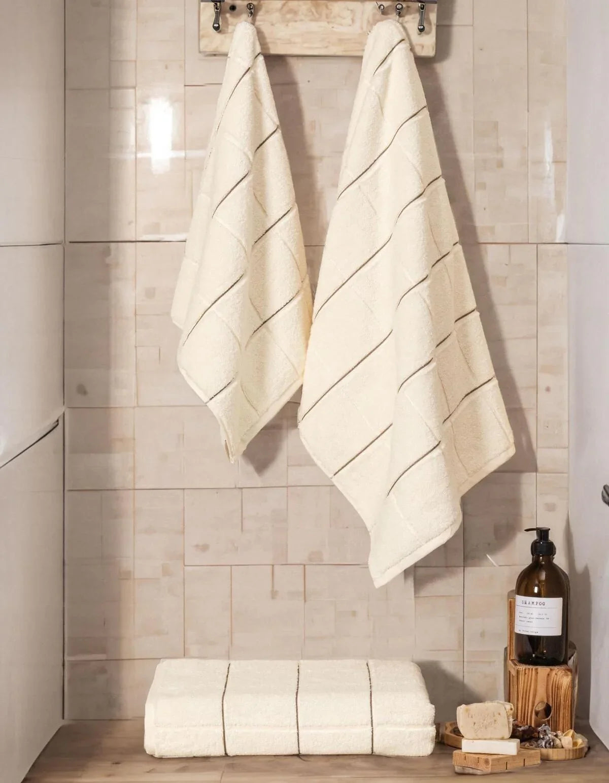Badetuch beige