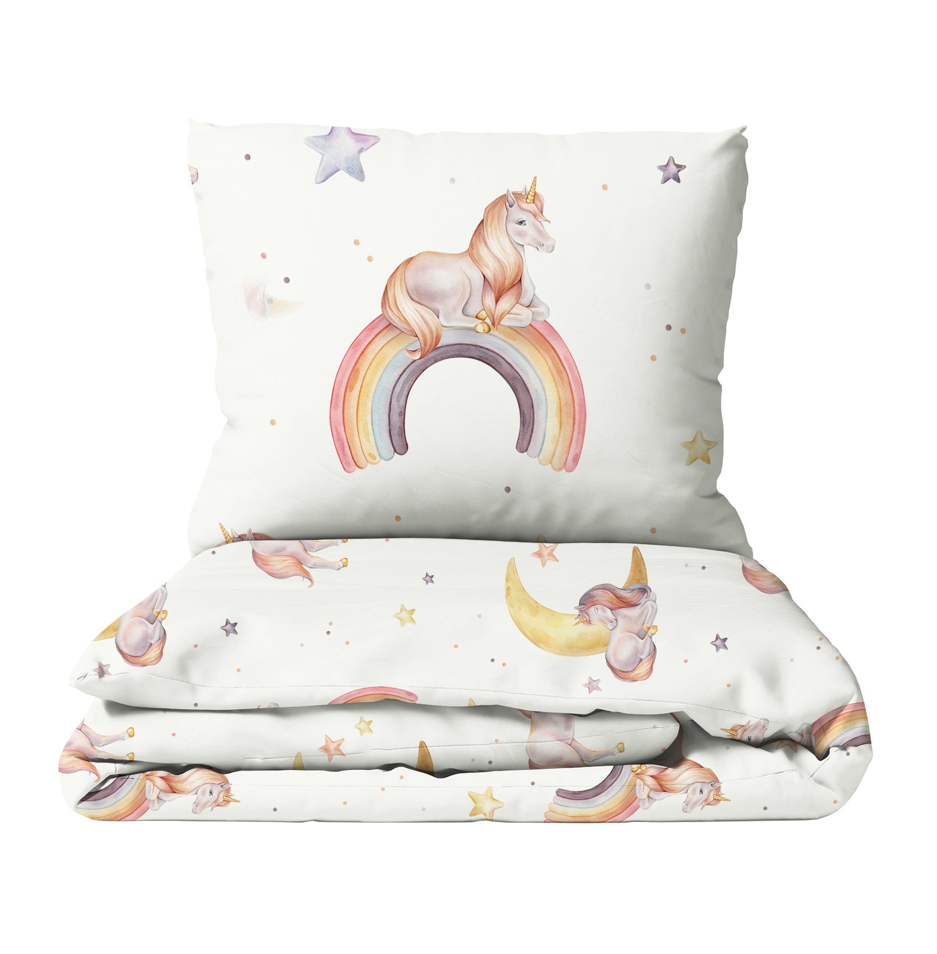 Regenbogen Einhorn Kinderbettwäsche