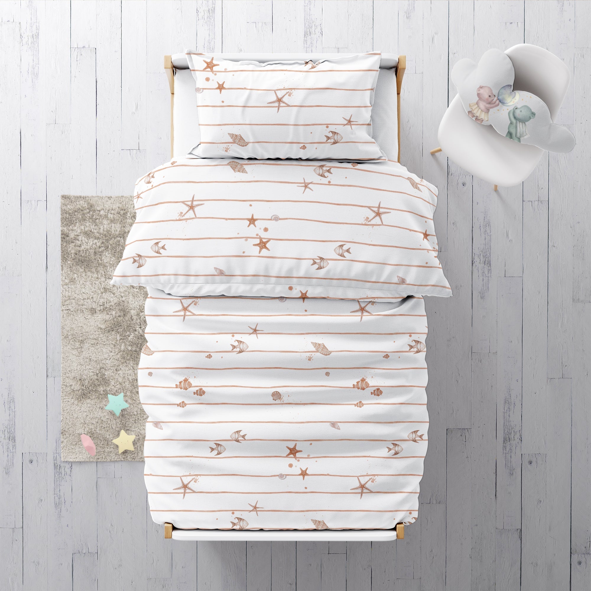 Little Starfish Crib Bedding